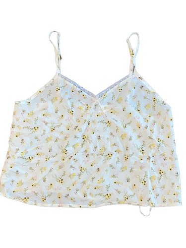 Top sin mangas Primark con borde de encaje floral con correa de espagueti - talla XS - Imagen 19 de 21