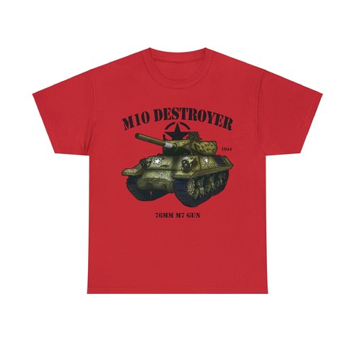M10 Destroyer T-Shirt WWII US Army Tank Version 1 - Picture 46 of 49