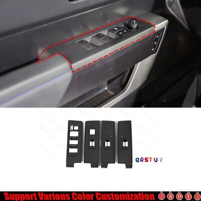 2022-2024  For Toyota Tundra Bright Black DX Window Lift Panel Switch Cover Trim