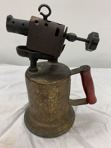  Brass Blow Torch  Welding Soldering Gas Vintage Antique  - Picture 2 of 12