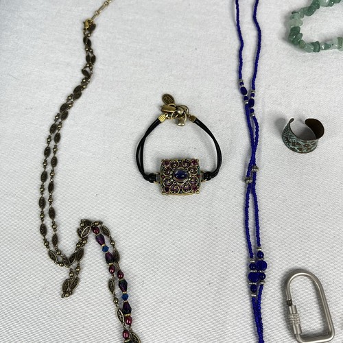 Lot of Mixed Vintage Costume Jewelry plus Keychains, Bookmark FUN!! - Picture 2 of 7