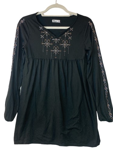 Epic Threads Girls Gray Dress Extra Large With Embroidered -n- - Picture 1 of 3