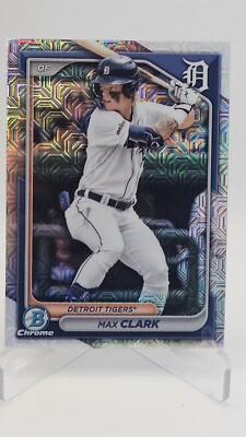#ad #ad 2024 Bowman Chrome #BCP 195 Max Clark Mega Box Mojo Refractor Detroit Tigers MLB $3.29