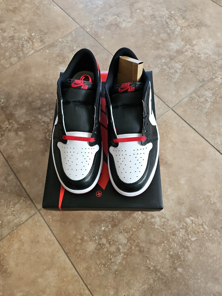 Nike Air Jordan 1 Retro Low OG Black Toe** Size 13**Men's