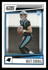 2022 Score #302 Matt Corral Rookie Carolina Panthers