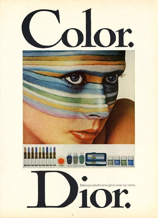 PUBLICITÉ MAGAZINE Christian Dior Brillants Tyen maquillage 1 page 1979