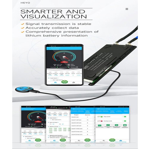 16S 48V 250A LiFePO4 Smart BMS Battery Common Port w/Balance + Bluetooth Module - Picture 6 of 12