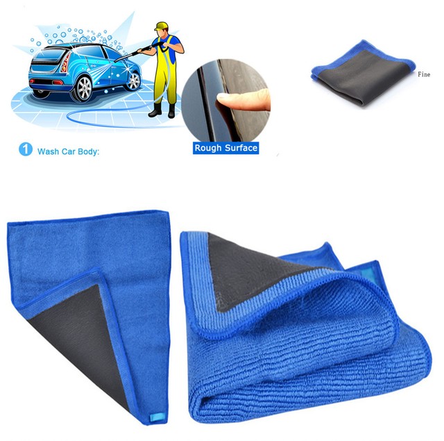 Nano Blue Rag Cloth Towel For Car Wash Paint Care Cleaning Detailing