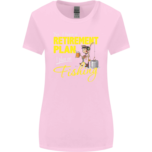 Retirement Plan I plan on Fishing Fisherman Womens Wider Cut T-Shirt - Picture 28 of 49