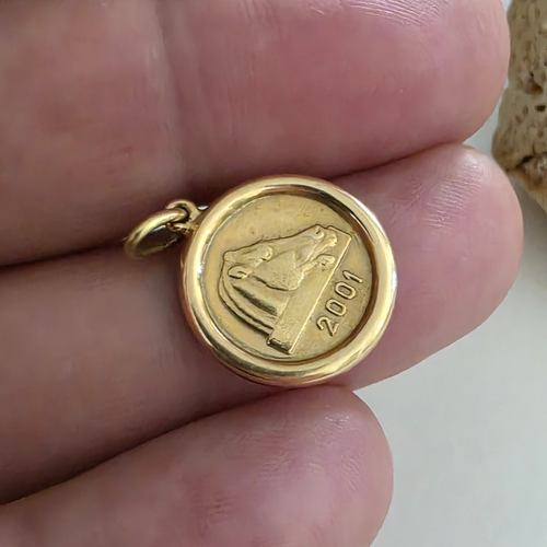 Ilias Lalaounis Gold 750 18k 2001 Charm Parthenon Acropolis Horse Head. Box. - Picture 5 of 9