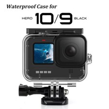 Diving/Surfing Waterproof Housing Case Full Frame Cover For GoPro Hero 9/10 Blac