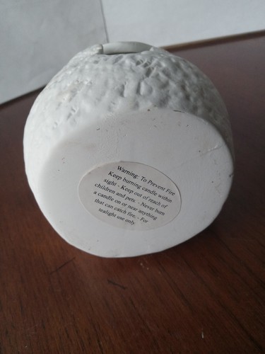 Halloween Ghost Tea Light Candle Holder White 5 inch Ceramic Party Decor NEW - Picture 3 of 3