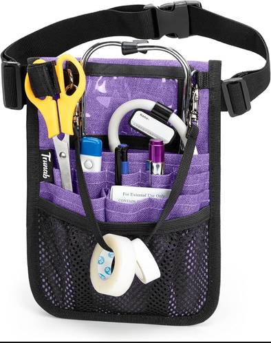 Nurse Fanny Pack With Tape Holder And Multiple Compartments Nursing Belt Organiz - Picture 19 of 24