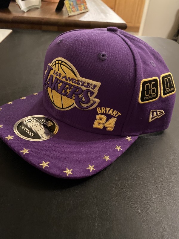 KOBE BRYANT LA LAKERS NEW ERA TALENT 9FIFTY SNAPBACK AWARDS PURPLE HAT RARE!!!