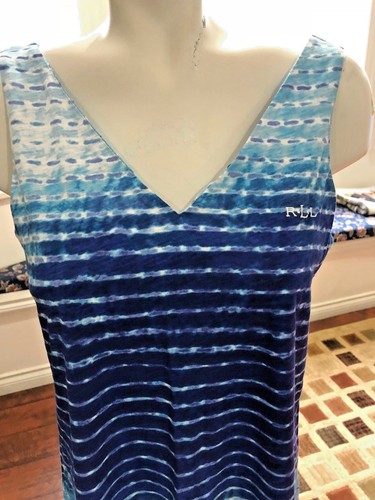 Lauren Ralph Lauren Women's New Ombre sleeveless Casual Dress Small - Picture 2 of 4