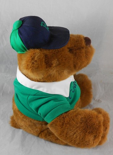 Vintage Lands End Coach Paul Bear Rugby Gund Plush Teddy 1991 Hat - Picture 6 of 8