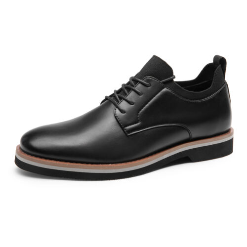 Men's Lightweight Lace-Up Comfortable Fashion Dress Shoes Classic Derby Shoes - Picture 2 of 11