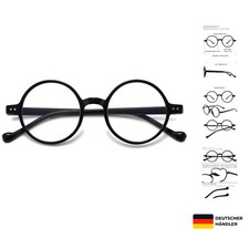 Lesebrille Kunststoff rund retro mit Blaulichtfilter für entspanntes Lesen