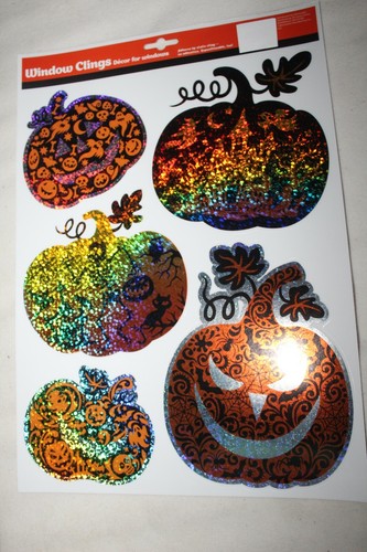 CALABAZAS COLORIDAS para ventana de Halloween - Imagen 3 de 3