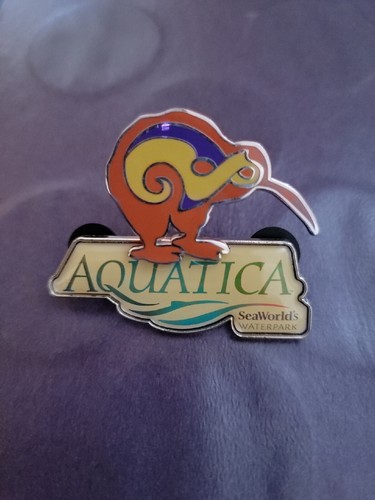 Rare Aquatica SeaWorld Water Park Collectible Pin Hard To Find Kiwi - Picture 1 of 2