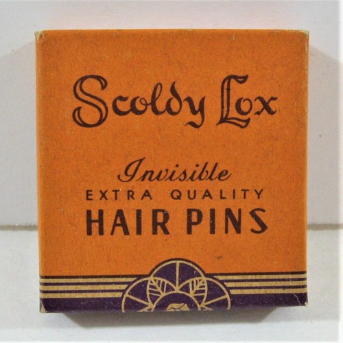 Vintage War Package Scoldy Lox Hair Pins In Box Scoldding Locks Appleton Wis Old - Picture 1 of 6