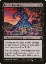 Faerie Tauntings Lorwyn NM Black Uncommon MAGIC THE GATHERING CARD ABUGames