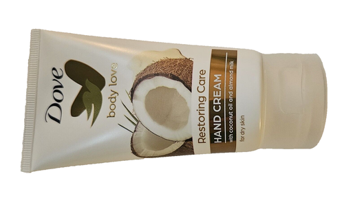 Set of 3 DOVE RESTORING CARE hand cream with coconut oil and almond milk 75ml - Picture 2 of 6
