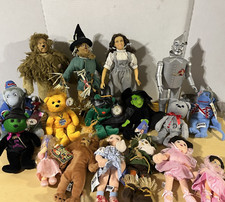16 WIZARD OF OZ HAMILTON 14" FIGURE LOT PLUSH BEANIE TAGS TINMAN SCARECROW LION