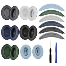 Ergonomic Ear Cushions Headband Pad For QC45 QC35 Headsets Comfort Earpads