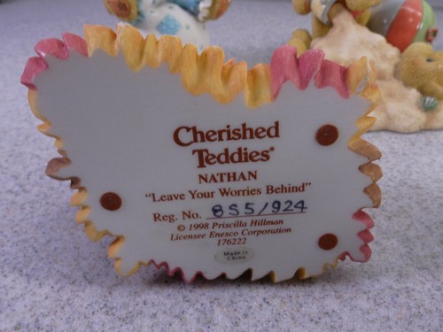 CHERISHED TEDDIES Lot of 7 Figurines Collectibles Nathan Wally Iris Nadia Sam - Picture 15 of 18