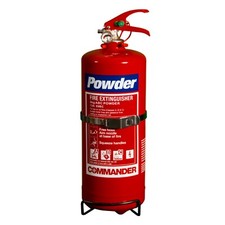 Commander 3kg ABC Dry Powder Fire Extinguisher, Bracket, 5 Year Warranty, CE