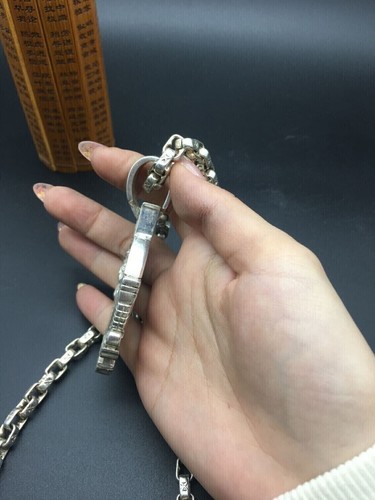 Rare Chinese Miao Tibetan silver handmade necklace jewelry noble - Picture 2 of 4