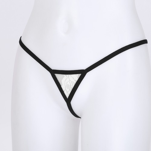 Damen Slips Mit Spitze Transparenter G-String Tanga Niedrige Taille Unterwäsche - Bild 7 von 55