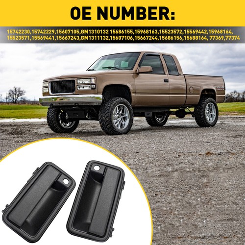 Front Left + Exterior Right Door For Handle 1988-1999 Chevrolet K1500 C1500 US - Picture 6 of 8