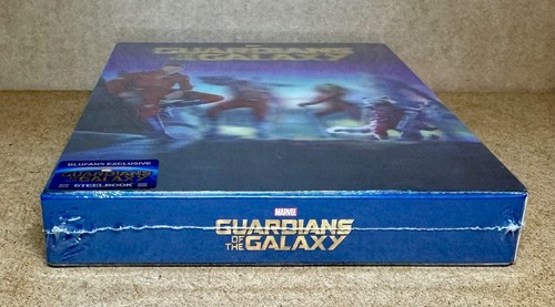 GUARDIANS OF THE GALAXY - BLUFANS 3D + BLU RAY DOUBLE LENTICULAR STEELBOOK - NEW - Picture 6 of 11