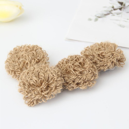 24 Pcs Wedding Burlap Flower Small Burlap Flowers Burlap Lace Flower - Picture 3 of 12