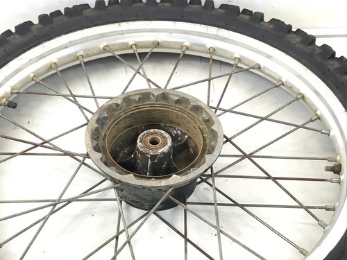 82 Suzuki RM125 RM 125 OEM Front Wheel Rim Hub Spokes Tire 21" - Picture 2 of 6