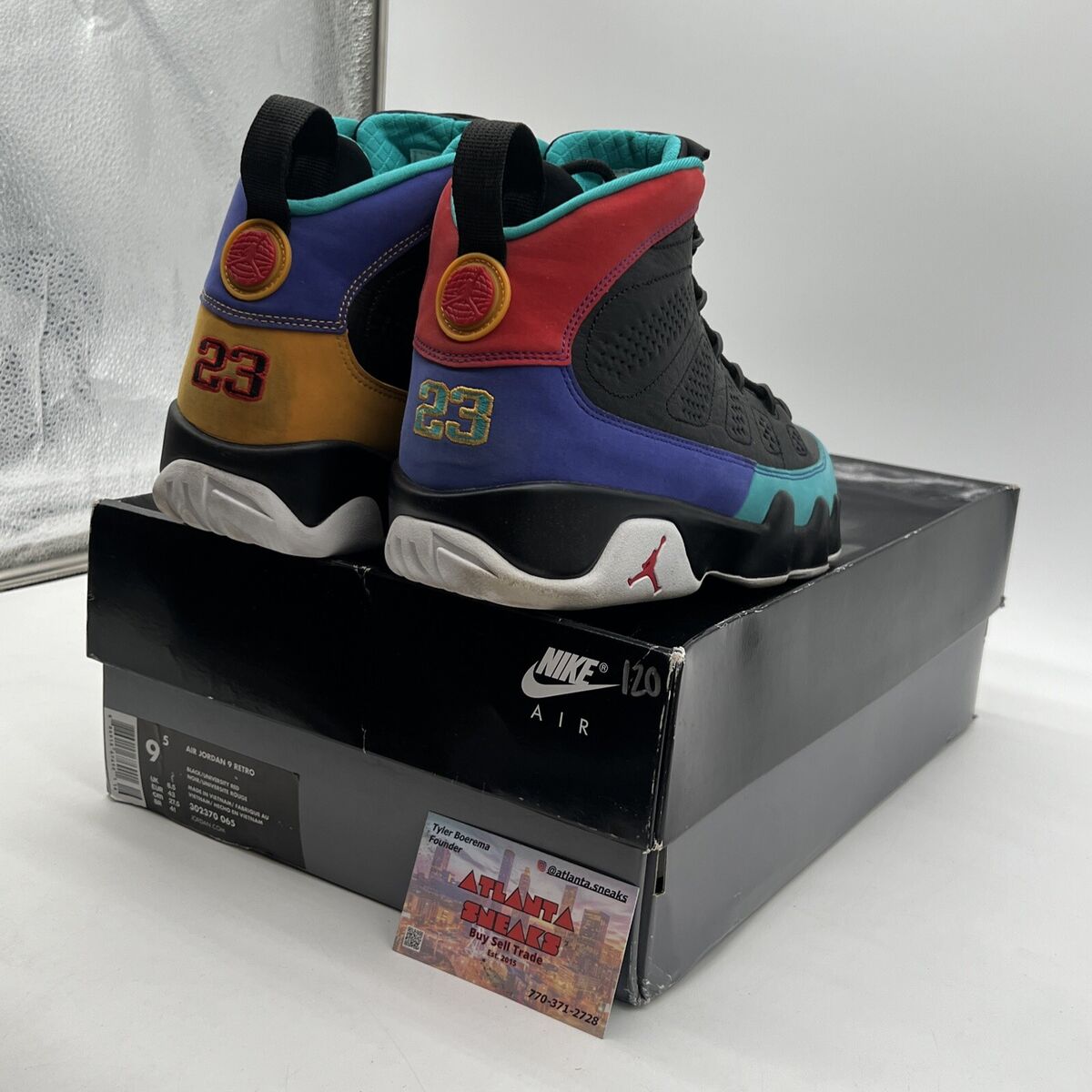 Size 9.5 - Air Jordan 9 Retro Dream It, Do It Purple Aqua Size 9.5 - Air Jordan 9 Retro Dream It, Do It Purple Aqua