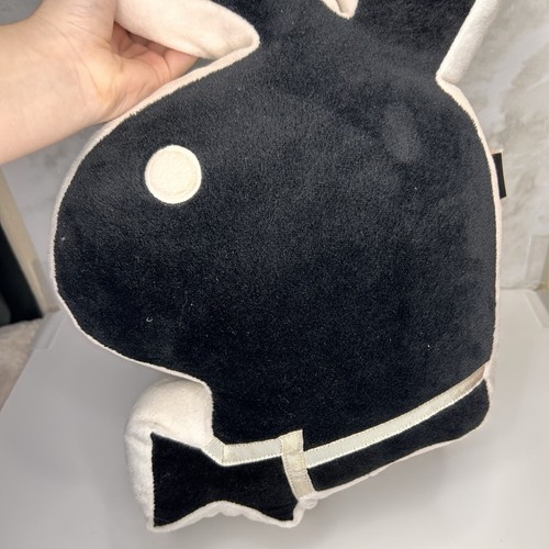 Playboy Bunny Plush Pillow Cushion 21" Black White Official Merchandise 2005 - Picture 2 of 14