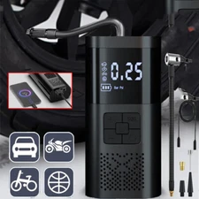 150 PSI Air Compressor Tire Inflator Fits Car Moto Bike Tires Air Pump Cordless