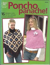 Annie's Attic #874532, Poncho Panache - Paperback Booklet, Used