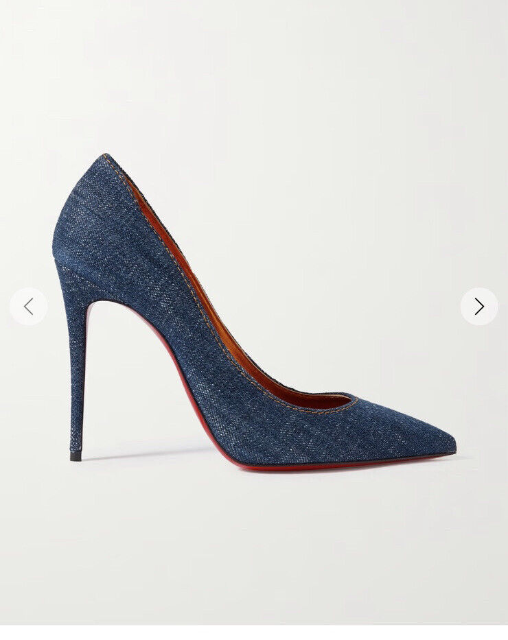 Christian Louboutin KATE 100 Miss Denim Stiletto Heels Pumps Christian Louboutin KATE 100 Miss Denim Stiletto Heels Pumps