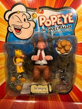 2001 Mezco WIMPY AND JEEP New MOC Popeye The Sailorman Series 1 1:12 ADULT OWNED