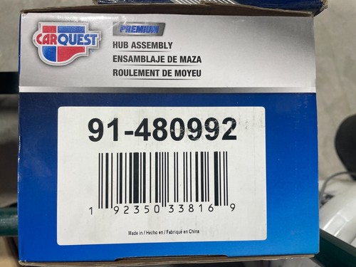 Carquest Premium 91-480992 Hub Assembly with Wheel Bearing - Foto 5 di 5