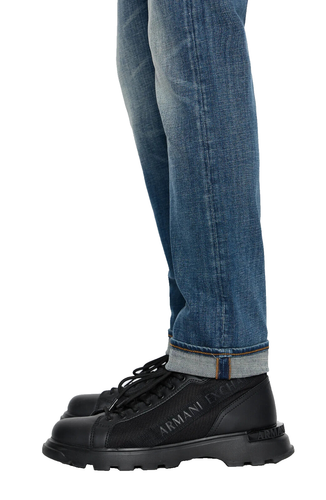 Armani Exchange Jeans Slim Stretch Hose Indigo Denim 5 Pocket Neu mit Etikett A|X 28R Herren - Bild 4 von 6