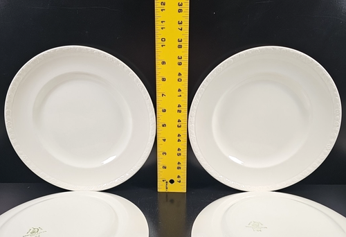 6 Wedgwood Hedge Rose Dinner Plates Set Vintage Floral Embossed Dish England Lot - Picture 24 of 24