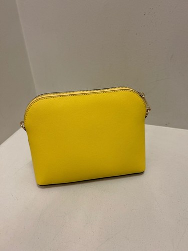 Michael Kors Women Leather Medium Crossbody Purse Bag Messenger Shoulder Yellow - Picture 4 of 10