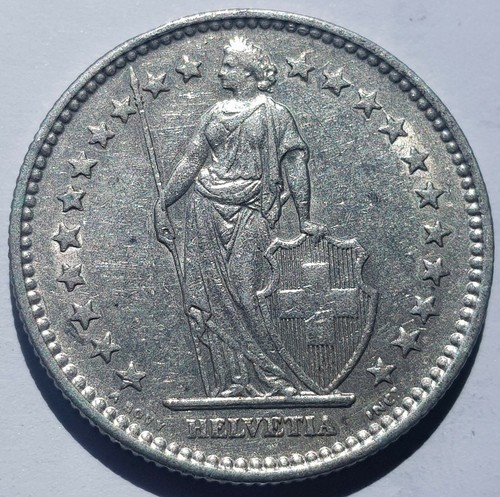 Switzerland 2 Francs Silver Coins 1878-1964 Pick Yours - Picture 25 of 39