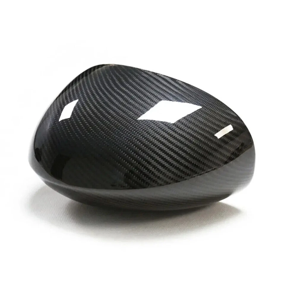 Real Carbon Fiber Side Mirror Cover Caps Add on For Dodge Challenger 2009-2022 - Image 3 of 4