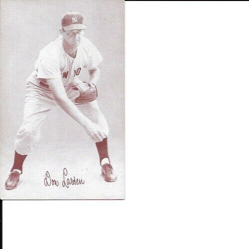 1947 - 66 EXHIBITS DON LARSEN PHOTO CARD 3.5 X 5.5" - Picture 1 of 2